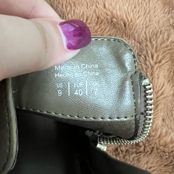 Call it spring grey beige Gunson zip ankle boots - Picture 4 of 4